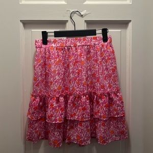 Pretty pink mini skirt
